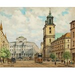 Jerzy Pawłowski (1909-1989), Widok na Pałac Staszica na Krakowskim Przedmieściu