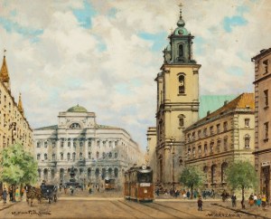 Jerzy Pawłowski (1909-1989), Widok na Pałac Staszica na Krakowskim Przedmieściu