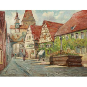 Malarz nierozpoznany (XIX/XX w.), Wieża Marcusa w Rothenburgu