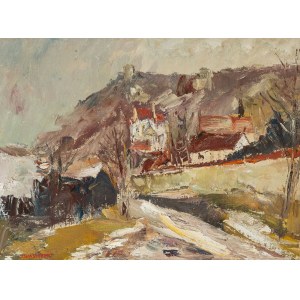 Józef Wasiołek (1921 Smarglin - 2008 Łódź), Widok na Kazimierz Dolny, l. 70 XX w.