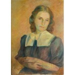 Romuald Smorczewski (1901 Warszawa-1962), Portret siostry artysty, 1946 r.