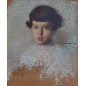 Alfons Karpiński (1875-1961), Portret dziewczynki, 1920
