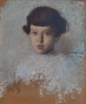 Alfons Karpiński (1875-1961), Portret dziewczynki, 1920