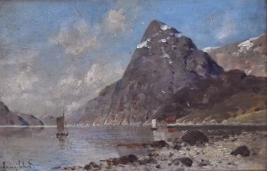 Johann Jungblut (1860-1912), Widok fiordu