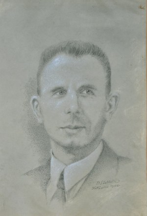 Paweł Steller (1895-1974), Portret Wiktora Polewki, 1972