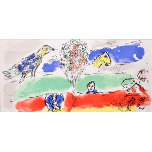 Marc Chagall (1887-1985), Le Fleuve vert. Zielona rzeka, 1974
