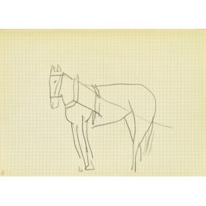 Jerzy Panek (1918-2001), Koń w uprzęży