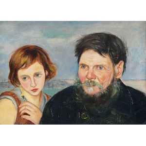 Wlastimil HOFMAN (1881-1970), Starzec i dziewczyna