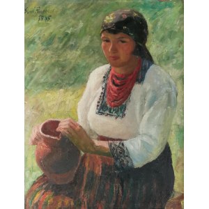 Sacha Samuel FINKELSTEIN (1890-1942), Country girl with a jug, 1935