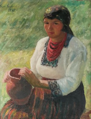 Sacha Samuel FINKELSTEIN (1890-1942), Wiejska dziewczyna z dzbanem, 1935