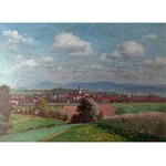 Franciszek ASCHENBRENNER (1872-1948), Panorama Cieszyna, 1933