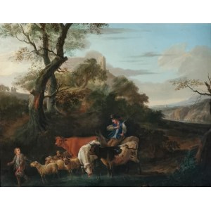 Franciscus Xaverius XAVERY (1700 - około 1775), Pejzaż z pasterzami