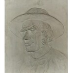 Jan GĄSIENICA SZOSTAK (1895-1943), Portret górala - płaskorzeźba