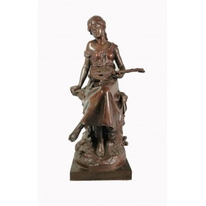 Auguste MOREAU (1834-1917), Dziewczyna z mandoliną