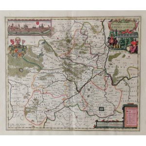 Johannes van den AVEELE (1655-1727) - rytował, Mapa Księstwa Legnickiego - Ducatus Ligniciensis