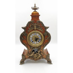 Firma LENZKIRCH Aktiengesellschaft für Uhrenfabrikation (zał.1849, od 1851 SA.), Zegar kominkowy, neorokokowy