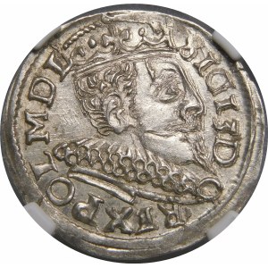 Zygmunt III Waza, Trojak 1597, Wschowa – wąskie popiersie – nieopisana odmiana