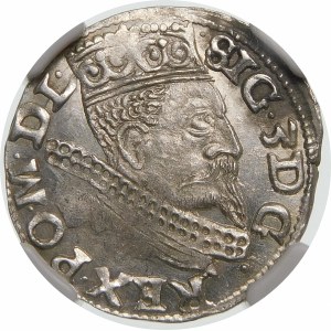Zygmunt III Waza, Trojak 1599, Wschowa – F – 99 – kryza rurkowata