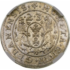 Zygmunt III Waza, Ort 1623, Gdańsk – skrócona data – PR – piękna