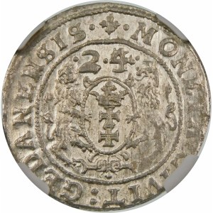 Zygmunt III Waza, Ort 1624/3, Gdańsk – data przebita ∙2∙4∙ – PR