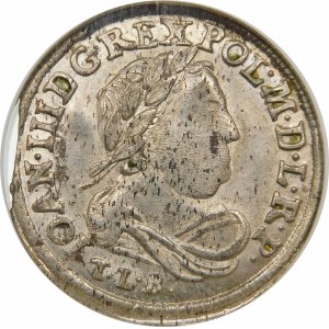 Jan III Sobieski, Szóstak 1682 TLB, Bydgoszcz – odmienne popiersie