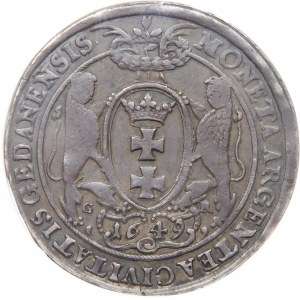 Jan II Kazimierz, Talar 1649 GR, Gdańsk