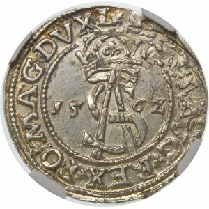 Zygmunt II August, Trojak 1562, Wilno – Pogoń bez tarczy – L/L
