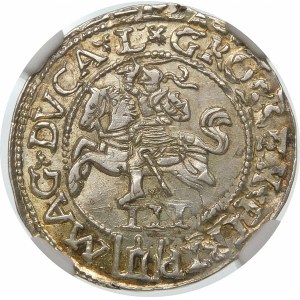 Zygmunt II August, Trojak 1562, Wilno – Pogoń bez tarczy – L/L