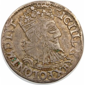 Zygmunt III Waza, Trojak 1592, Olkusz – mała głowa – NIÆ 9Z