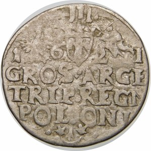 Zygmunt III Waza, Trojak 1621, Kraków – przebitka – REG/NN