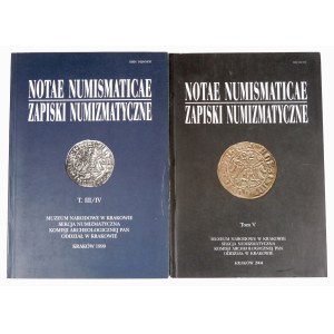 Zapiski numizmatyczne T. III/IV i V – zestaw (2 szt.)
