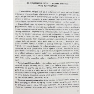 Kurpiewski Janusz, Czyszczenie, konserwacja oraz przechowywanie monet, medali i banknotów
