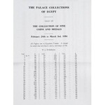 Sotheby & Co., Katalog aukcyjny kolekcji króla Egiptu – słynna kolekcja Faruka