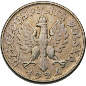 2 złote Żniwiarka 1924 odwrotka, Filadelfia