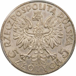 5 złotych Głowa Kobiety 1932 BZM