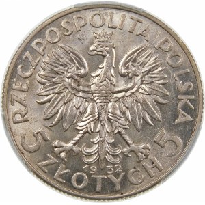 5 złotych Głowa Kobiety 1932 BZM