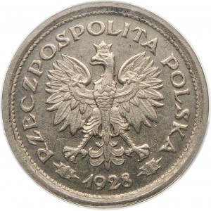 PRÓBA 1 złoty 1928 wieniec z liści dębowych