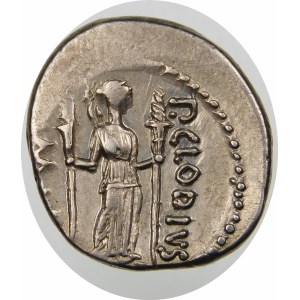 Republika Rzymska, P. Clodius M. f. Turrinus 42 p.n.e., denar 42 p.n.e., Rzym