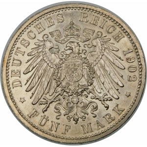 Niemcy, Badenia, Fryderyk I (1856–1907), 5 marek 1902, Karlsruhe - piękna