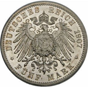 Niemcy, Badenia, Fryderyk I (1856–1907), 5 marek 1907, Karlsruhe