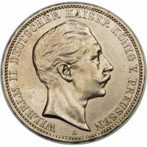 Niemcy, Saksonia, Wilhelm II (1888–1918), 3 marki 1911 A, Berlin