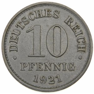 Niemcy, 10 fenigów 1921