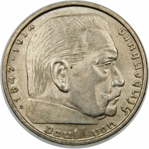 Niemcy, Paul von Hindenburg, 2 marki 1938 B, Wiedeń