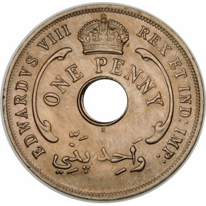 Wielka Brytania, Brytyjska Afryka Zachodnia, Edward VIII 1936, 1 pens 1936, Birmingham
