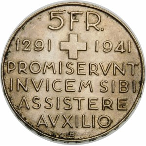 Szwajcaria, 5 franków 1941, Berno