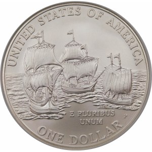 Stany Zjednoczone Ameryki (USA), dolar 2007, Filadelfia – 400 lat Jamestown – stempel zwykły