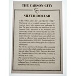 Stany Zjednoczone Ameryki (USA), dolar 1884 CC, Carson City – Morgan Head - rzadki