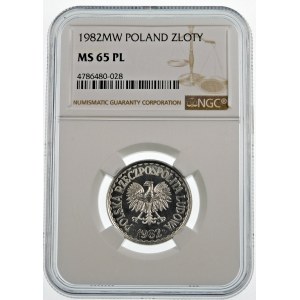 1 złoty 1982 PROOF LIKE