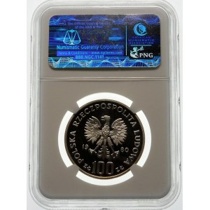 100 złotych 1980 Igrzyska XXII Olimpiady - srebro