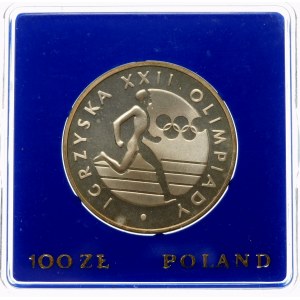 100 złotych 1980 Igrzyska XXII Olimpiady - srebro